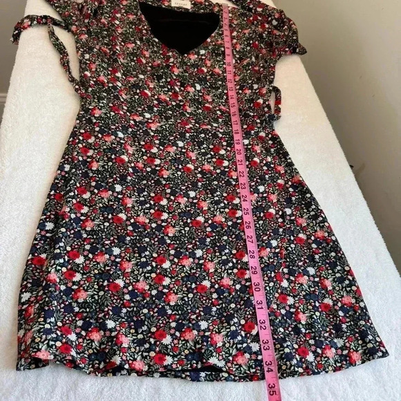 Sezane Wrap Floral Estelle‎ Mini Dress size size 38 - Picture 8 of 11